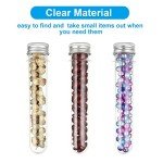 60 Plastic Test Tubes with Screw Caps - 45ML