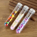 60 Plastic Test Tubes with Screw Caps - 45ML