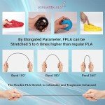 Flexible PLA Filament 1.75mm - Premium 1Kg Spool