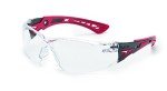 Bollé Rush+ Safety Glasses, Black & Red Frame
