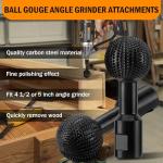 Sphere Rotary Burr for 4.5” and 5” Grinders