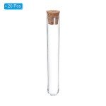 6ml Plastic Test Tubes with Cork Stoppers – 20 Pack