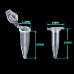 500PCS 0.5ML Clear Graduated Test Tubes