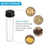 Patikil 30ml Plastic Test Tubes with Screw Caps