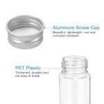 80ml Plastic Test Tubes with Screw Caps - 6 Pack