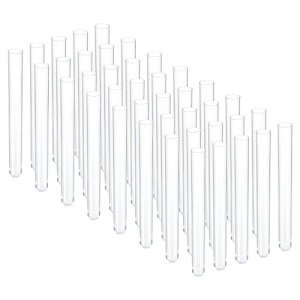 PATIKIL 13ml Clear Plastic Test Tubes - 40 Pack