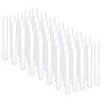 PATIKIL 13ml Clear Plastic Test Tubes - 40 Pack