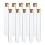 Clear Glass Test Tubes with Stoppers - 25pcs