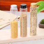 80ml Plastic Test Tubes with Screw Caps - 6 Pack