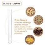 PATIKIL 13ml Clear Plastic Test Tubes - 40 Pack