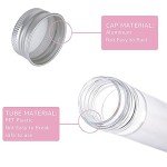 50 Pcs Clear Plastic Test Tubes with Caps