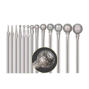 13-Piece Diamond Sphere Tip Set for Dremel