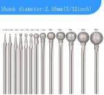13-Piece Diamond Sphere Tip Set for Dremel