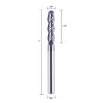 4 Flute Solid Carbide Ball Nose End Mill