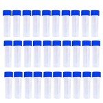 50PCS 5ml Plastic Vial Tubes with Caps