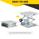 Adjustable Lab Scissor Lift Platform, Stainless Steel
