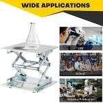 Adjustable Lab Scissor Lift Platform, Stainless Steel