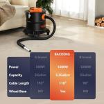 BACOENG 5.2 Gallon Ash Vacuum with Dual Filtration
