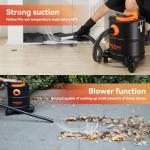 BACOENG 5.2 Gallon Ash Vacuum with Dual Filtration