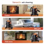 BACOENG 5.2 Gallon Ash Vacuum with Dual Filtration