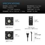 AC Infinity 80mm Axial Fan for DIY Cooling