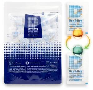 60 Pack Food Safe Orange Indicating Silica Gel