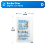 60 Pack Food Safe Orange Indicating Silica Gel