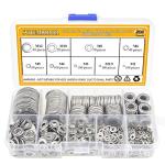 304 Stainless Steel Flat Washers Set - 580 Pieces