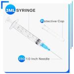 3ml Syringes with 1" Needle - 8 Pack