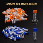 100 Pcs 2ml Plastic Vials with Caps