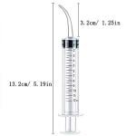10 Pack Dental Syringes with Curved Tip - 12ml