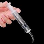 10 Pack Dental Syringes with Curved Tip - 12ml