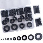 OURUI 600Pcs Nylon Flat Washers Assortment Kit