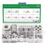 Stainless Steel Flat Washers Set - 580 Pieces
