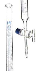 EISCO 100mL Borosilicate Glass Burette with Stopcock