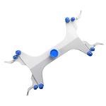 StonyLab Adjustable Double Burette Clamp - Aluminum