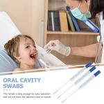 Healifty 50 Sets Nylon Tipped Flocked Swabs