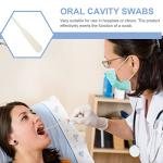 Healifty 50 Sets Nylon Tipped Flocked Swabs