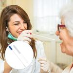 Healifty 50 Sets Nylon Tipped Flocked Swabs