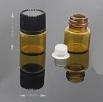Honbay® 1ml Amber Glass Vials with Caps - 12 Pack