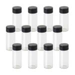 Glass Vials 1 Dram, Pack of 12 with Gasket