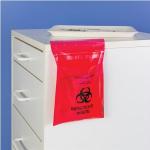 Biohazard Waste Bags - 100 Pack, 6" x 6