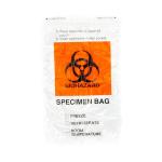 Biohazard Specimen Bags with Extra Pocket - 6"x9