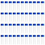 50-Pack 5ml Plastic Test Tubes with Screw Caps