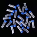 50-Pack 5ml Plastic Test Tubes with Screw Caps