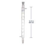 Borosilicate Glass Allihn Condenser 400mm 24/40 Joint