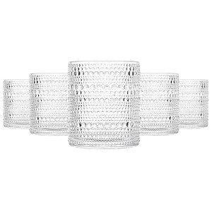 Vintage Hobnail Glassware Set, 6 Pieces, 390ml
