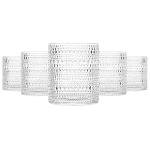 Vintage Hobnail Glassware Set, 6 Pieces, 390ml