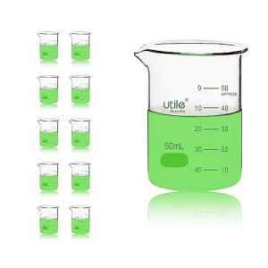 Utile 50ml Graduated Borosilicate Glass (Pack of 10)