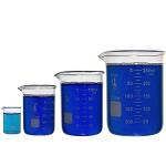 Karter Scientific Lab Glass Beaker Set, 4 Sizes